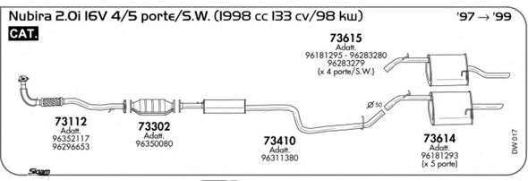 Exhaust System DW017