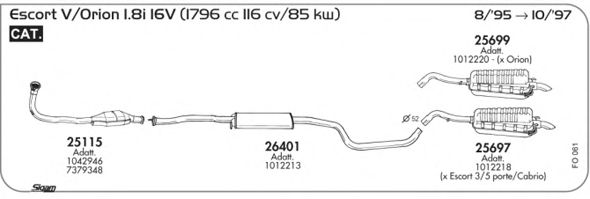 Exhaust System FO061