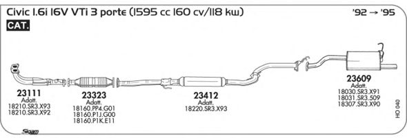 Exhaust System HO040