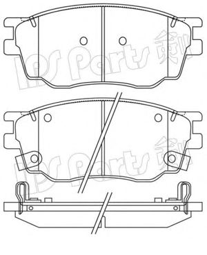 Brake Pad Set, disc brake IBD-1365
