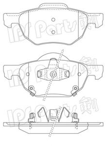 Brake Pad Set, disc brake IBD-1488