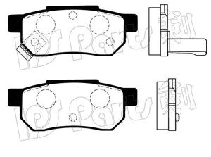 Brake Pad Set, disc brake IBR-1404