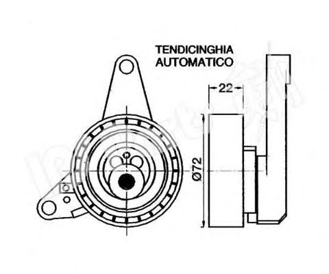 Tensioner, timing belt ITB-6W03