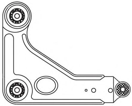 Braço oscilante, suspensão da roda 1532