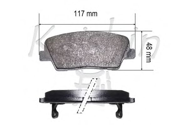 Brake Pad Set, disc brake D10184