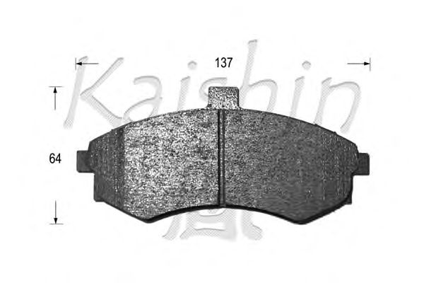 Комплект тормозных колодок, дисковый тормоз D11142