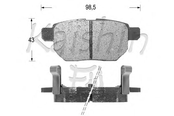 Комплект тормозных колодок, дисковый тормоз D2254