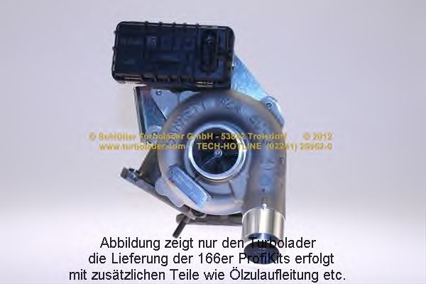 Turbocompressor, sobrealimentação 166-09465