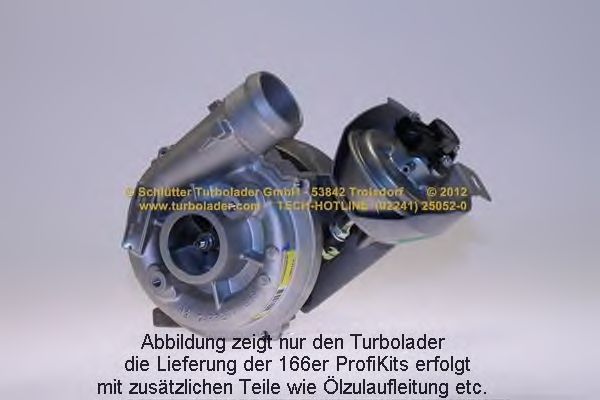 Turbocompresor, sobrealimentación 166-09470