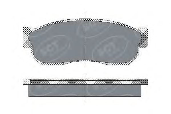 Комплект тормозных колодок, дисковый тормоз SP 109