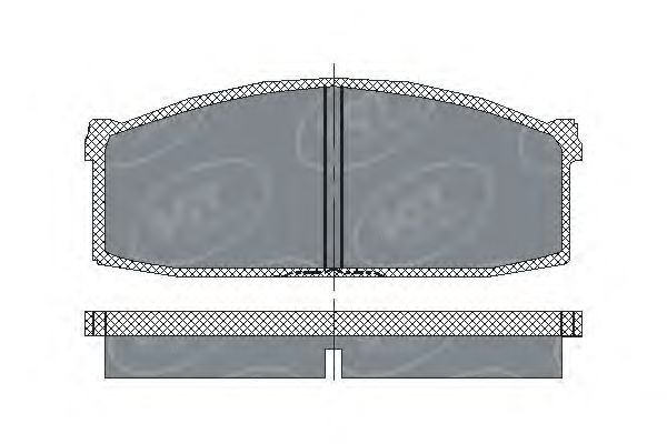 Комплект тормозных колодок, дисковый тормоз SP 112