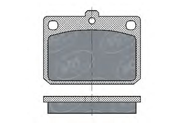 Комплект тормозных колодок, дисковый тормоз SP 159