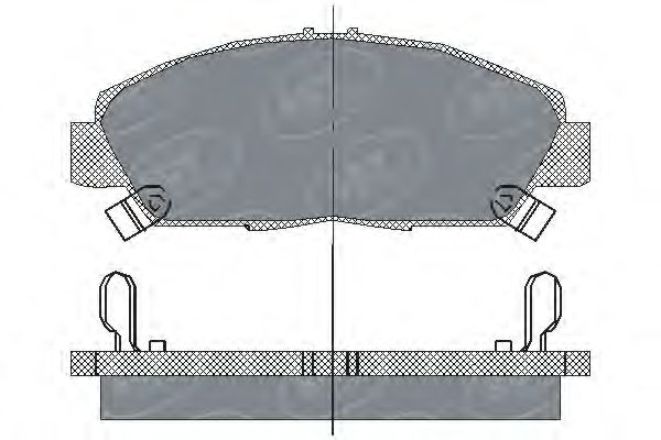 Комплект тормозных колодок, дисковый тормоз SP 203