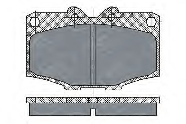 Комплект тормозных колодок, дисковый тормоз SP 205