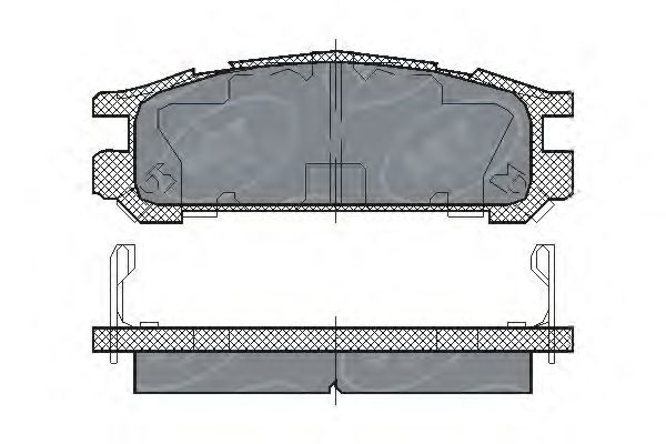Комплект тормозных колодок, дисковый тормоз SP 211