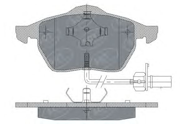 Комплект тормозных колодок, дисковый тормоз SP 259