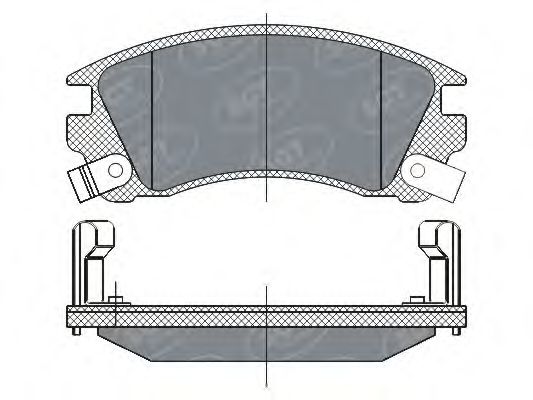 Комплект тормозных колодок, дисковый тормоз SP 284