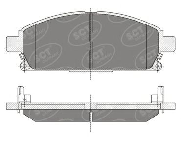 Комплект тормозных колодок, дисковый тормоз SP 338