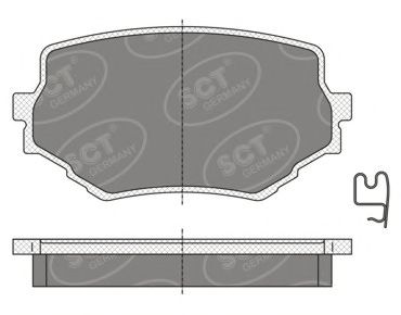 Комплект тормозных колодок, дисковый тормоз SP 346
