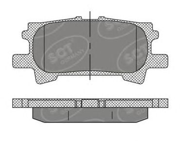 Brake Pad Set, disc brake SP 394