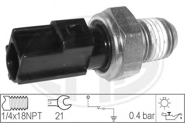 Interruptor de control de la presión de aceite 330623