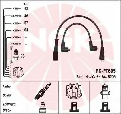 Ignition Cable Kit 8206
