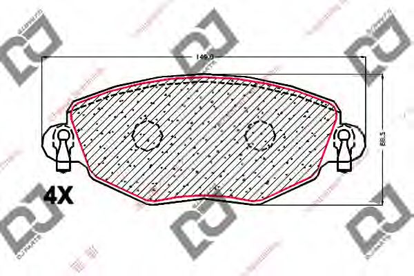 Brake Pad Set, disc brake BP1929