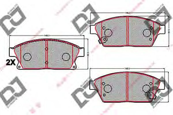 Brake Pad Set, disc brake BP2152