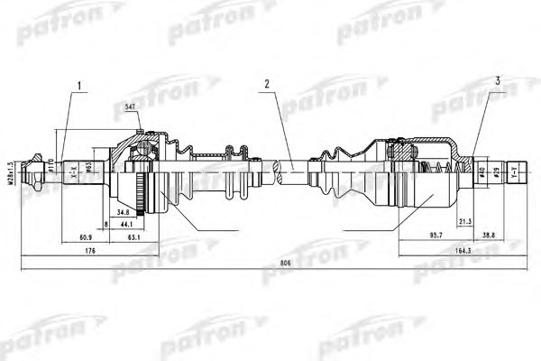 Albero motore/Semiasse PDS0084