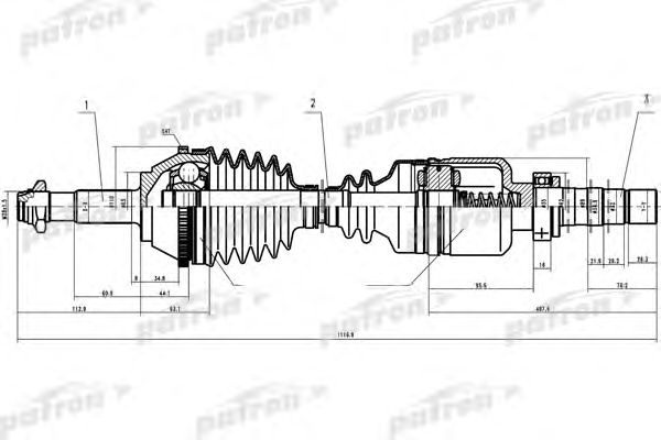 Albero motore/Semiasse PDS0087
