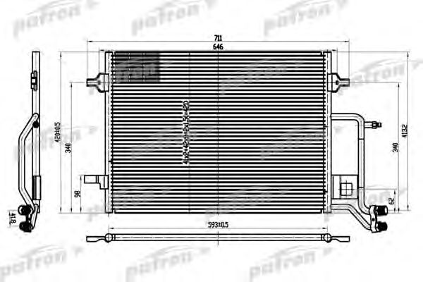 Condenser, air conditioning PRS1101