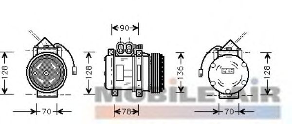 Compressor, ar condicionado 7400K034