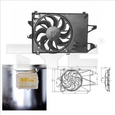 Ventilador, refrigeración del motor 810-0001