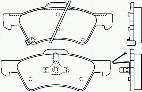Комплект тормозных колодок, дисковый тормоз P 11 015