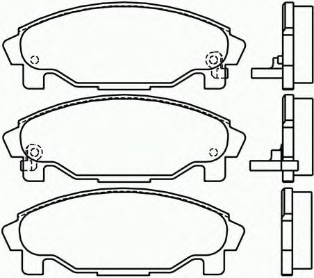 Комплект тормозных колодок, дисковый тормоз P 16 007