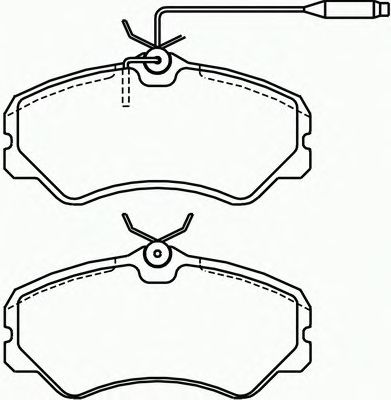 Комплект тормозных колодок, дисковый тормоз P 23 023