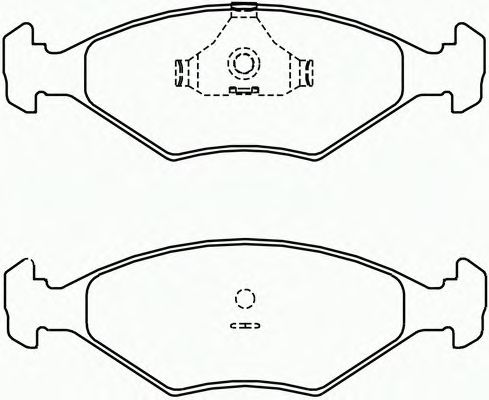 Комплект тормозных колодок, дисковый тормоз P 23 040