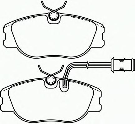 Комплект тормозных колодок, дисковый тормоз P 23 041