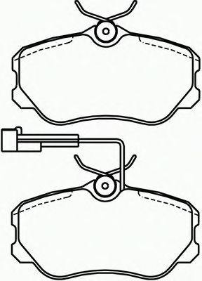 Комплект тормозных колодок, дисковый тормоз P 23 045