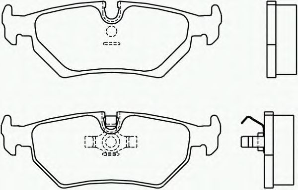Комплект тормозных колодок, дисковый тормоз P 23 062