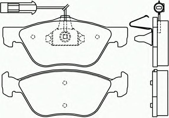 Комплект тормозных колодок, дисковый тормоз P 23 077