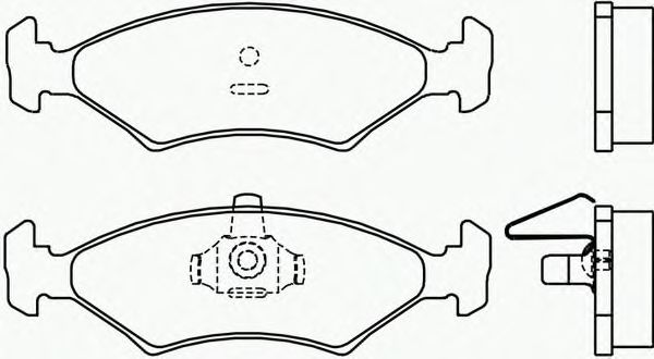 Комплект тормозных колодок, дисковый тормоз P 24 043