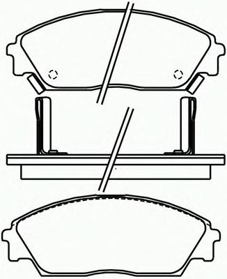 Комплект тормозных колодок, дисковый тормоз P 28 016
