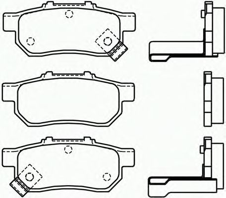 Комплект тормозных колодок, дисковый тормоз P 28 025
