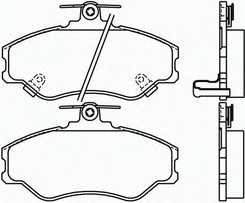 Комплект тормозных колодок, дисковый тормоз P 30 005