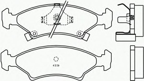 Комплект тормозных колодок, дисковый тормоз P 30 009