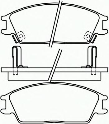 Комплект тормозных колодок, дисковый тормоз P 30 024