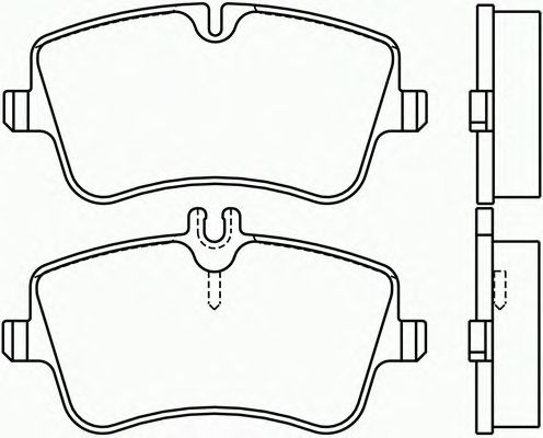 Комплект тормозных колодок, дисковый тормоз P 50 045