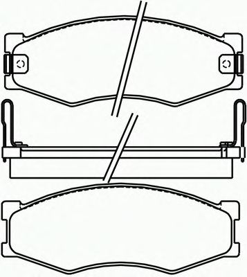 Комплект тормозных колодок, дисковый тормоз P 56 056