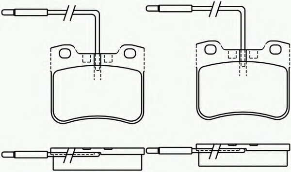 Комплект тормозных колодок, дисковый тормоз P 61 047
